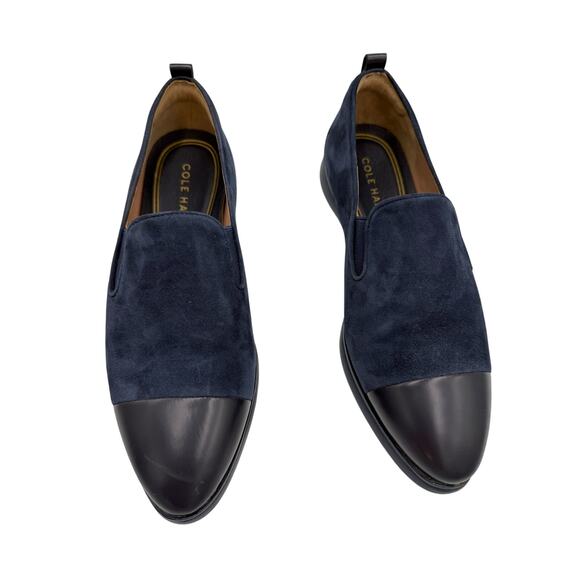 EUC Cole Haan Blue Suede Loafer Size 7 - Picture 5 of 5